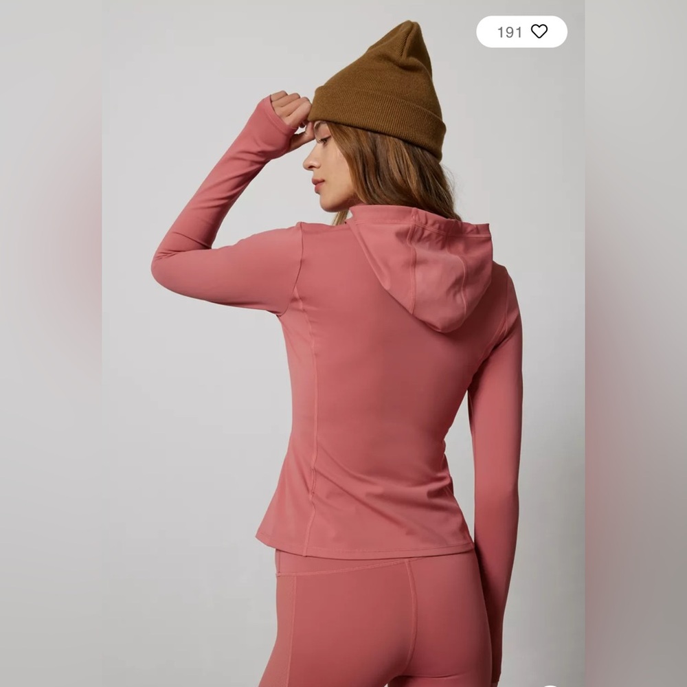 Pe Nation Agility Test Zip-Up Hooded Jacket Dusty Rose S View 3